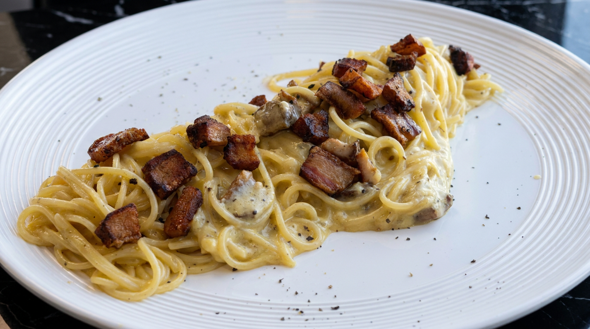 Carbonara and lasagna